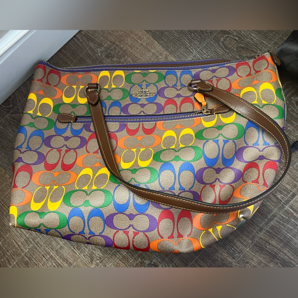 Multicolor Signature Tote Bag
